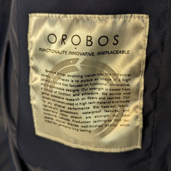 Navy Blue Downfill Parka Jacket - Picture 4 of 4